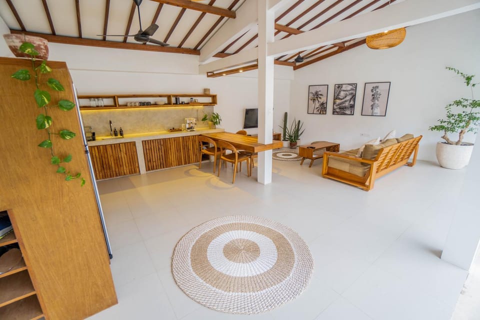 Living room, kitchen