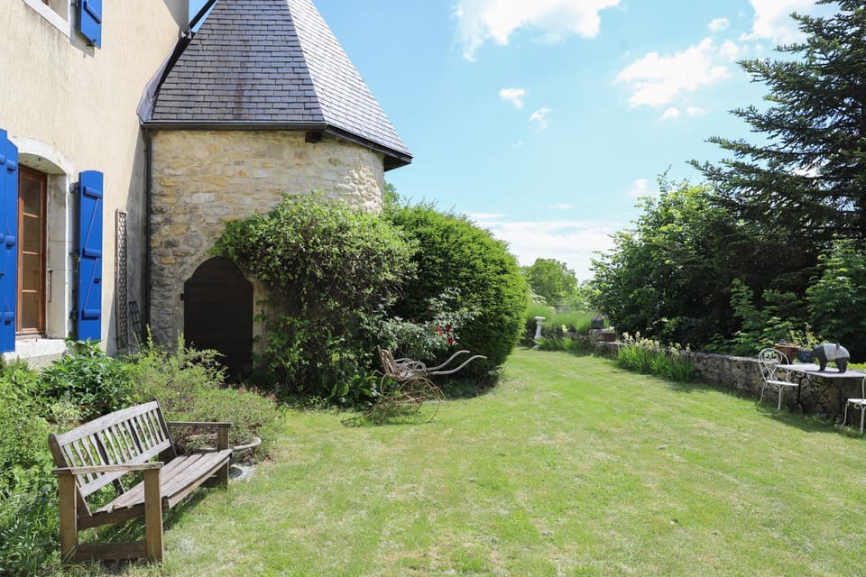 Property building, Summer, Garden, Garden view