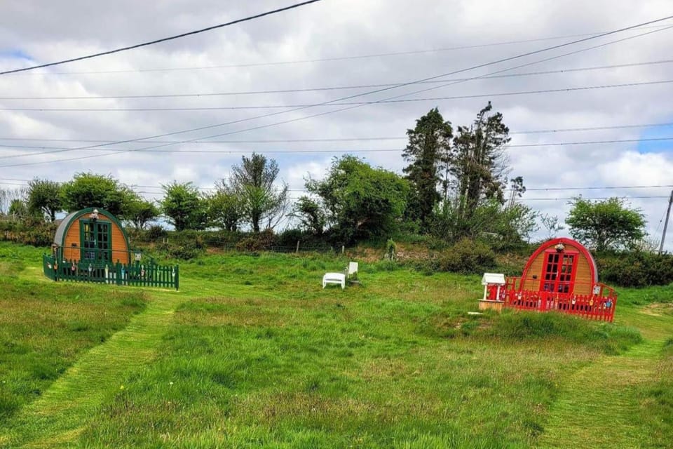 Glamping Pod in St Austell Sleeps 2 with Spa Pool House in England
