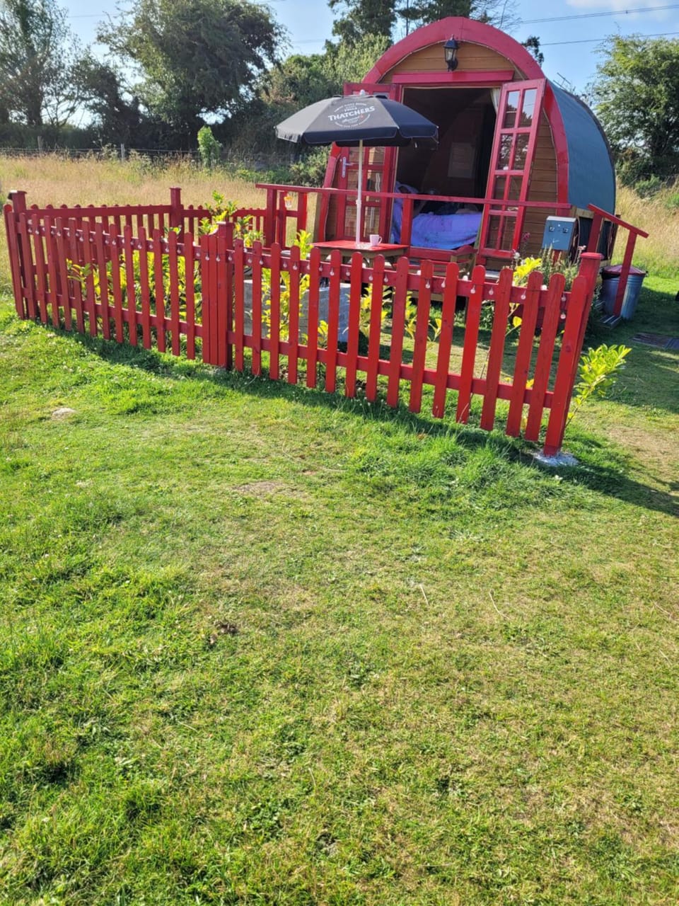 Glamping Pod in St Austell Sleeps 2 with Spa Pool House in England