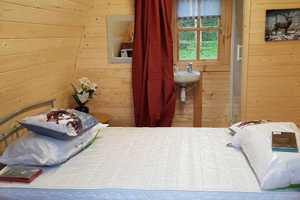 Glamping Pod in St Austell Sleeps 2 with Spa Pool House in England