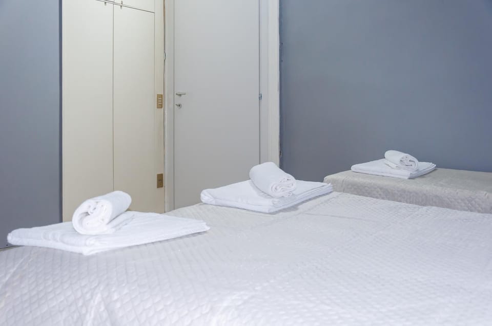 Bed, Photo of the whole room, Bedroom, towels, wardrobe