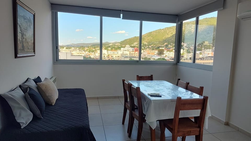 Living room, Dining area, Mountain view