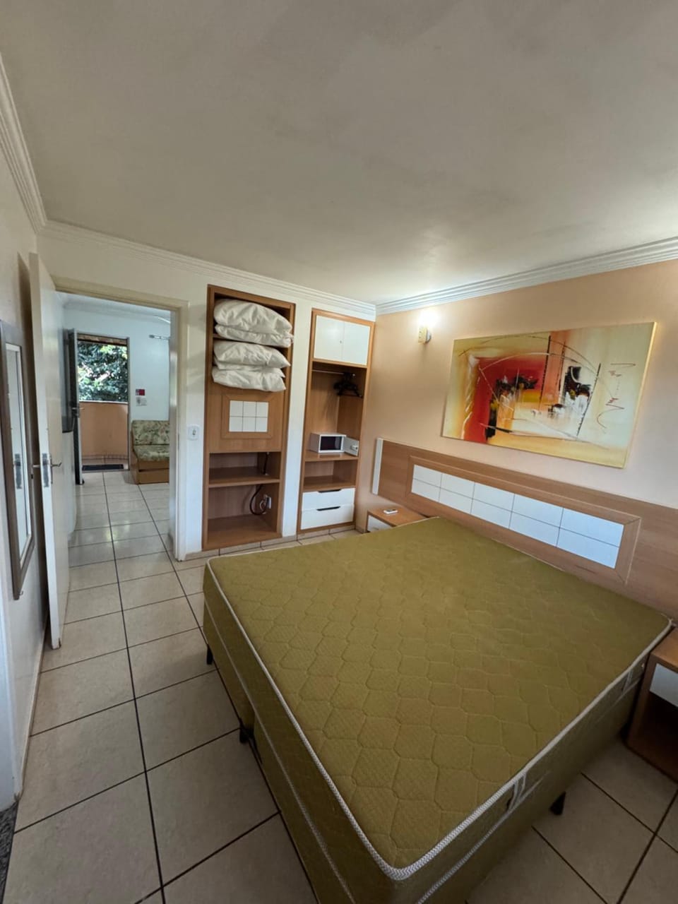Bed, Photo of the whole room, Bedroom, air conditioner