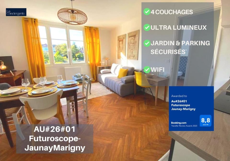 Moulin#1-Yellow'appart - Futuroscope-Jardin & Parking Apartment in Centre-Val de Loire