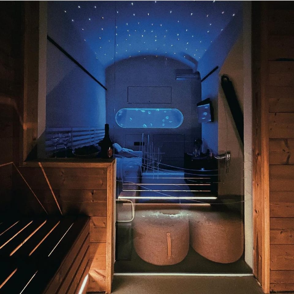 Bed, Sauna, Spa and wellness centre/facilities, Photo of the whole room, Bedroom