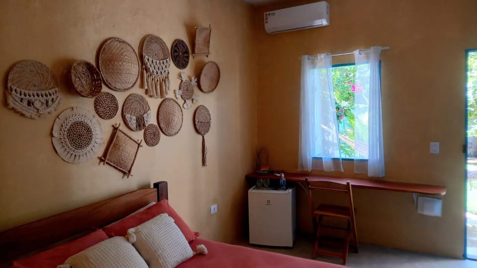 Bed, Photo of the whole room, Bedroom, air conditioner