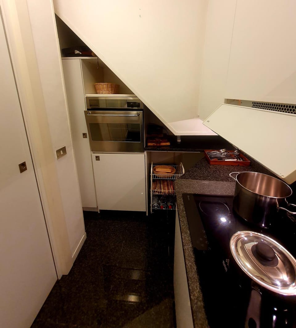 Kitchen or kitchenette, oven, stove, kitchen