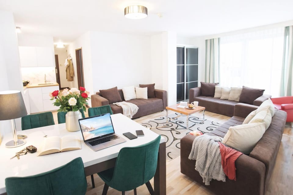 116 Duży Apartament rodzinny z aneksem kuchennym 200 m od morza jacuzzi i sauny w obiekcie Apartment in West Pomeranian Voivodeship, Poland