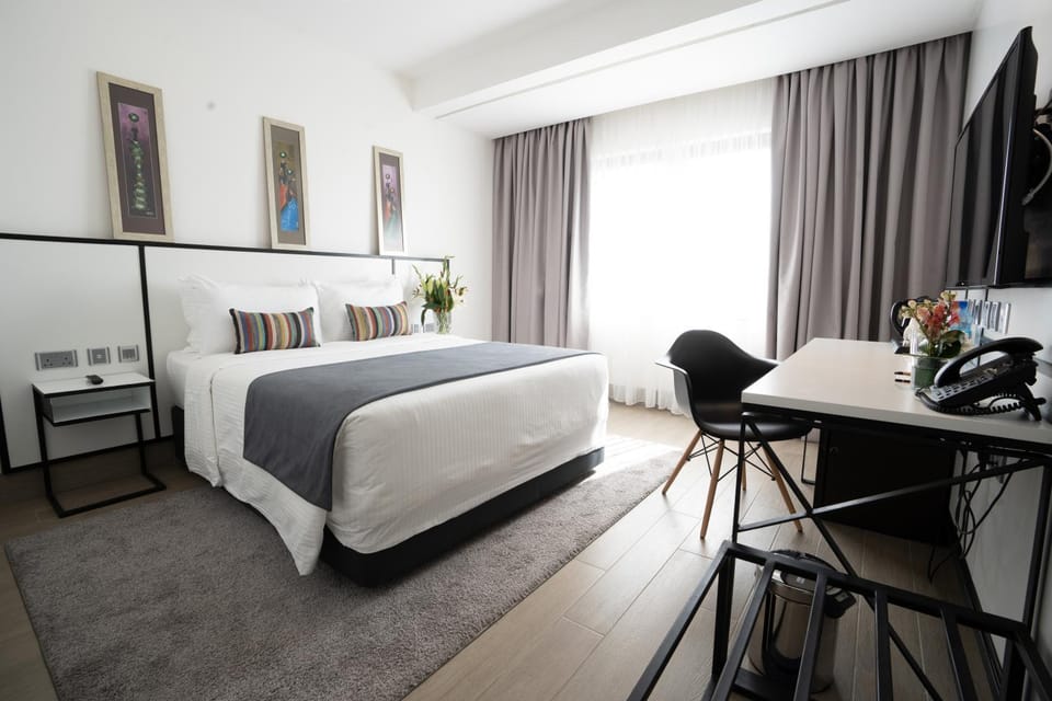 Bed, TV and multimedia, View (from property/room), Photo of the whole room, Seating area, Bedroom