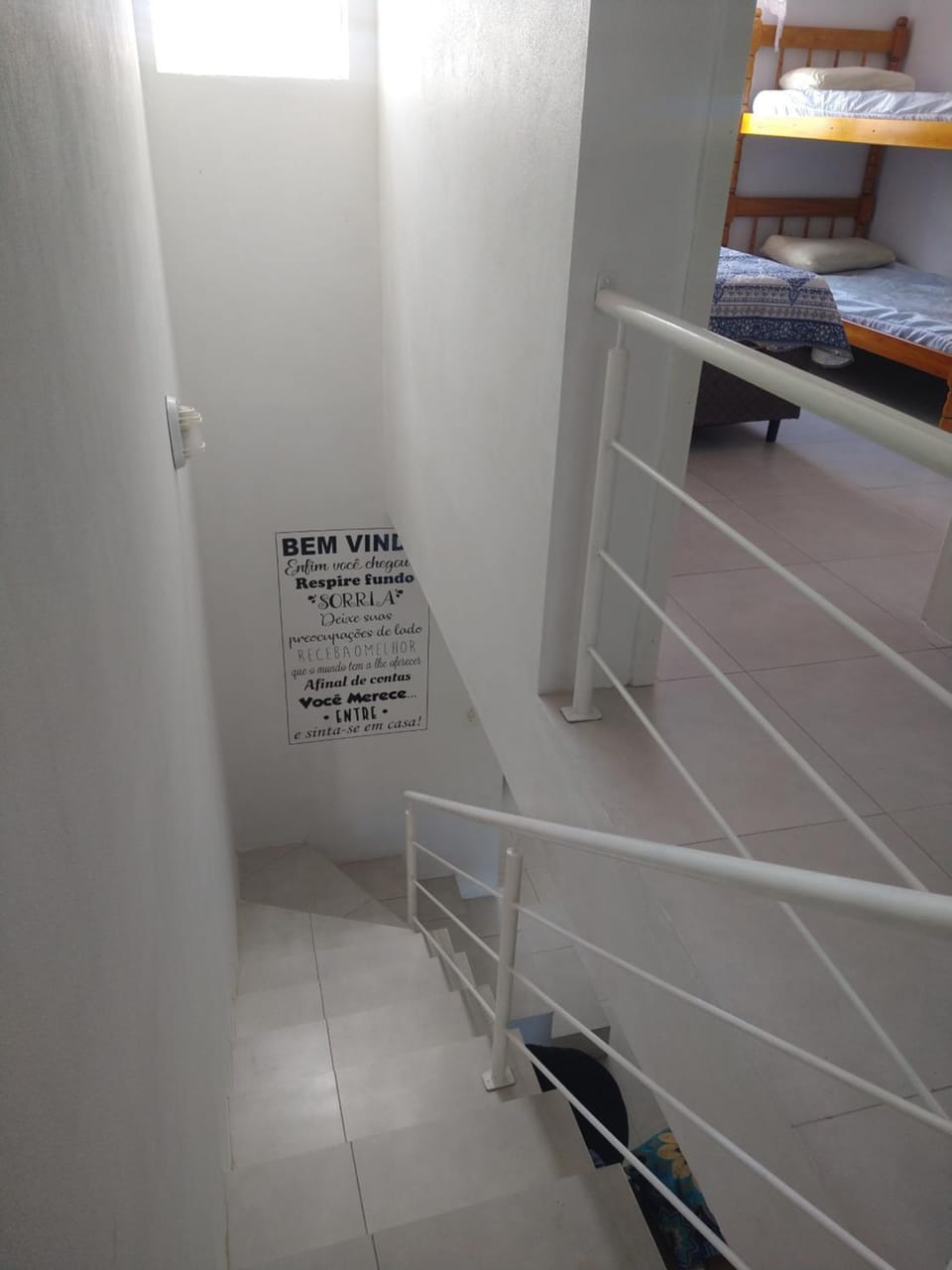 Text overlay, bunk bed