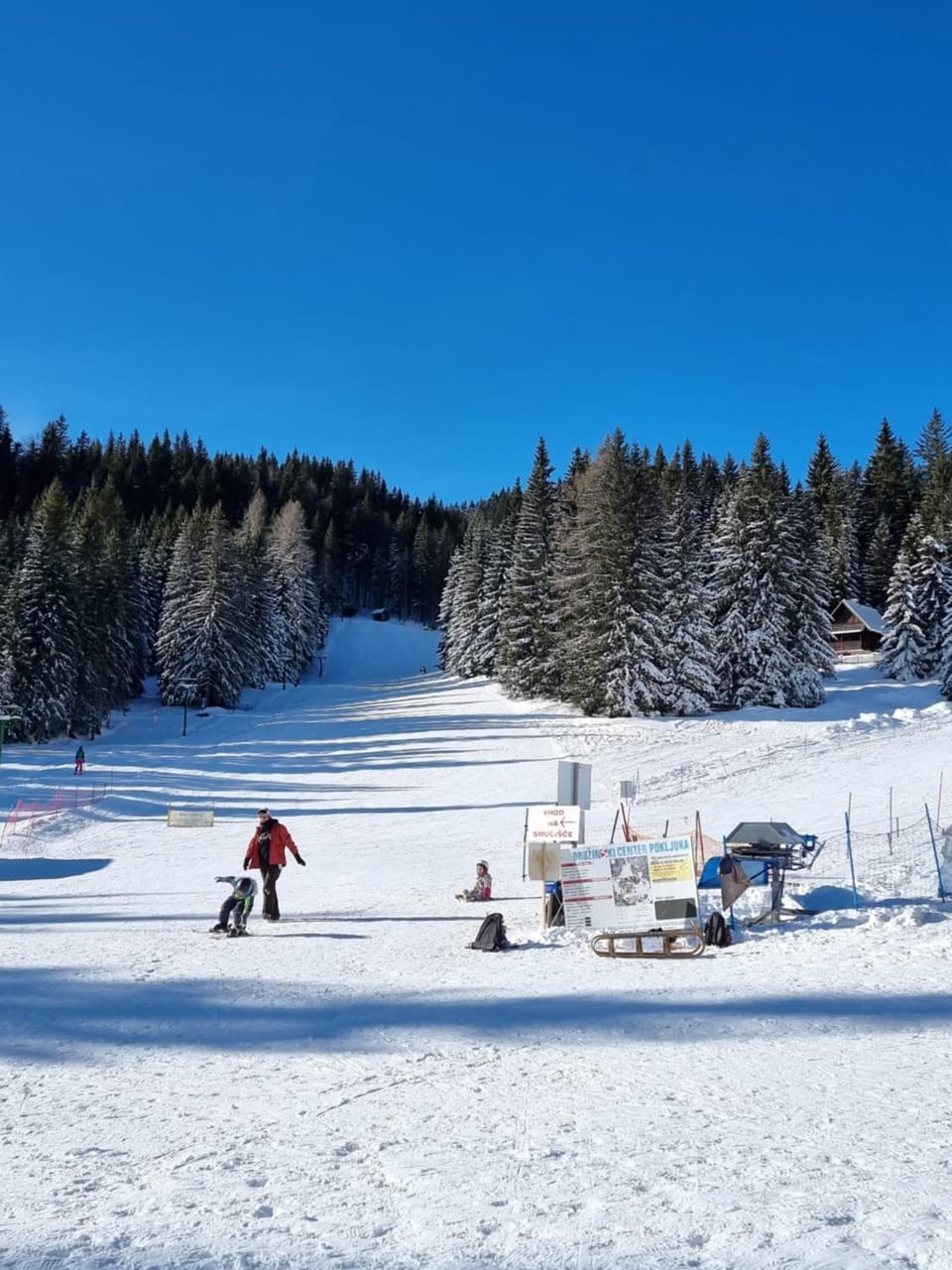 Winter, Skiing