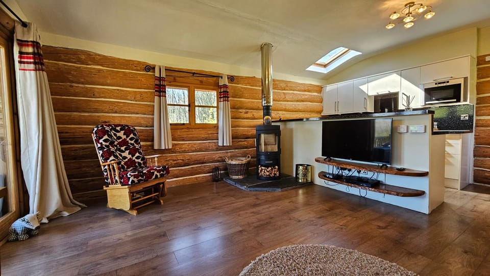Seating area, fireplace