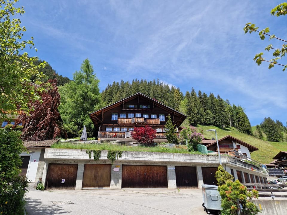Chalet Gotthelf Gartenstudio, Ferien mit Hund Apartment in Adelboden