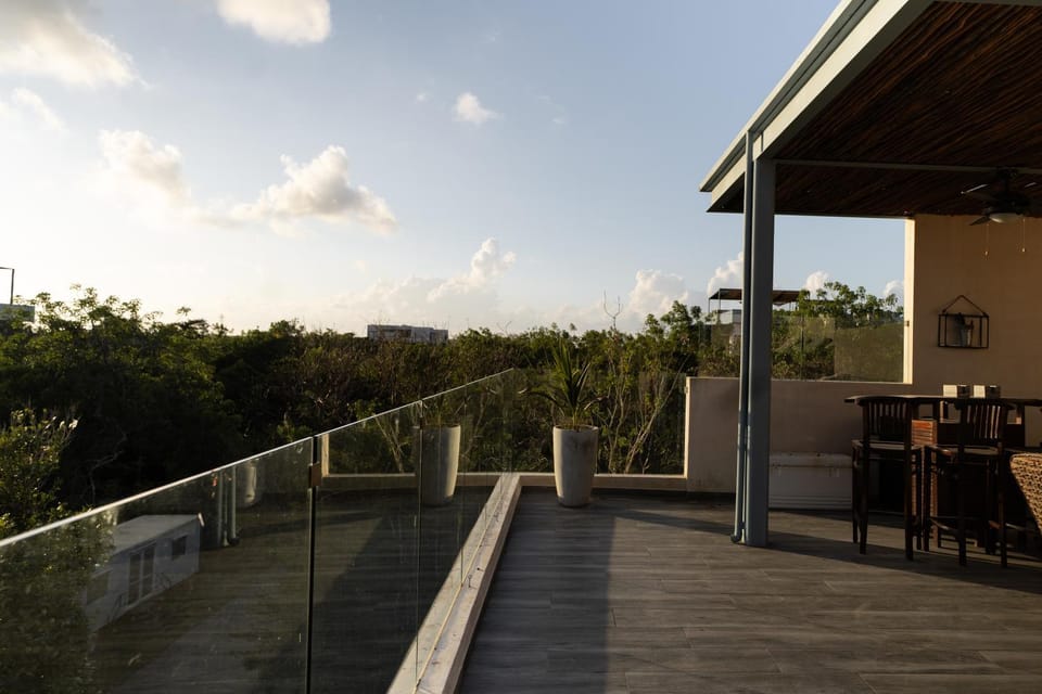 Luxury Penthouse with 3-level, 3240 sqft , Private Pool, Terrace and Roof Top at Tulum Jungle Apartment in Tulum