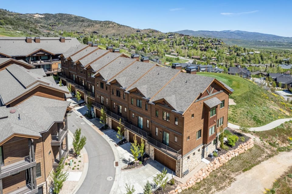 Property building, Bird's eye view, Summer