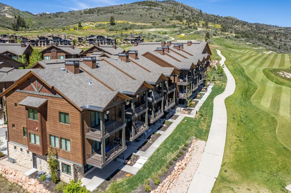 Property building, Bird's eye view, Summer