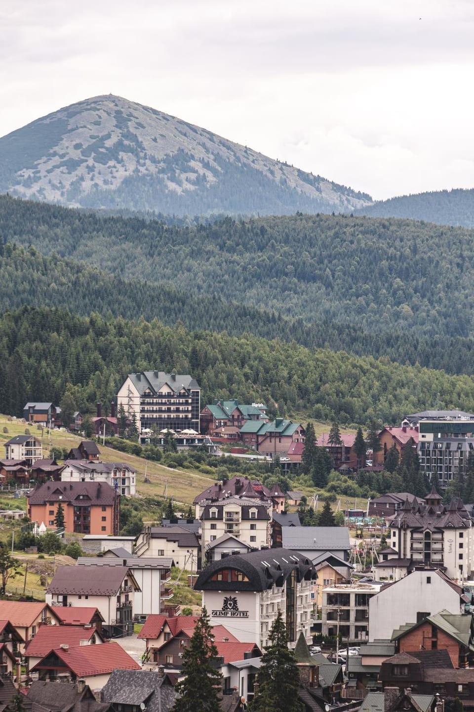Nearby landmark, Day, Natural landscape, Bird's eye view, City view, Mountain view
