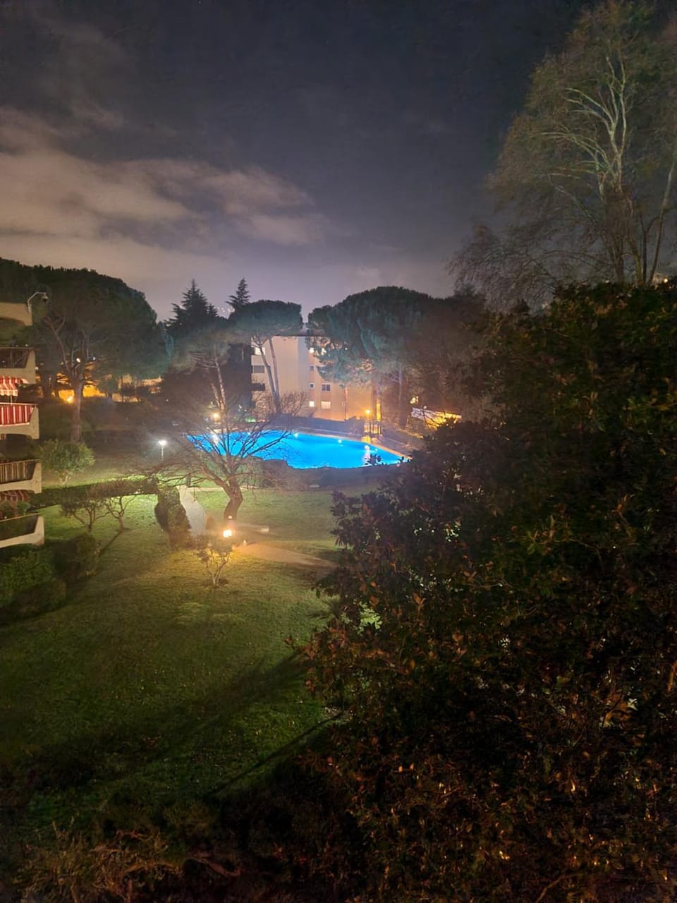 Night, Swimming pool