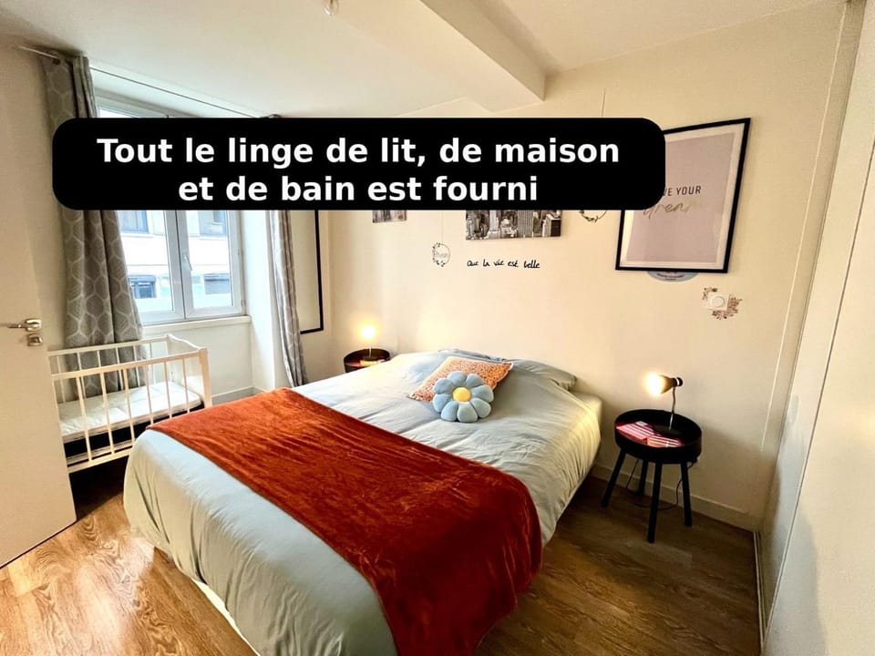 La Casa, Axe LyonGrenoble, 4 pers, 2 couchages queen Apartment in Auvergne-Rhône-Alpes