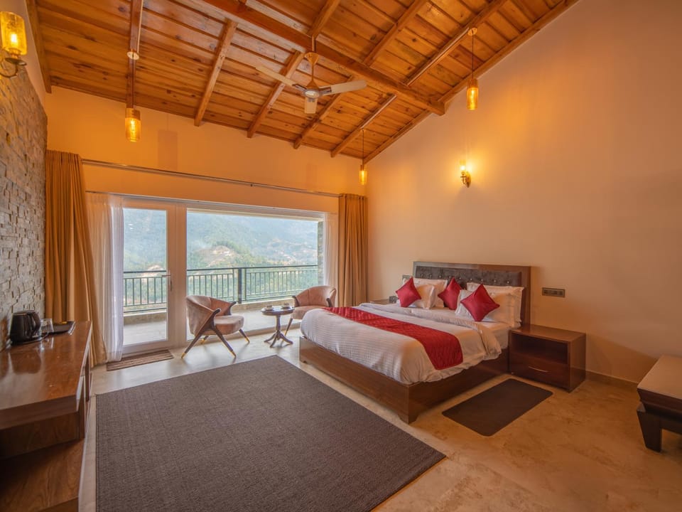 Bed, View (from property/room), Balcony/Terrace, Photo of the whole room, Bedroom