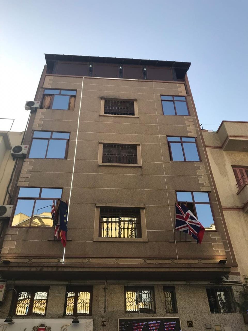 Property building, Sunset