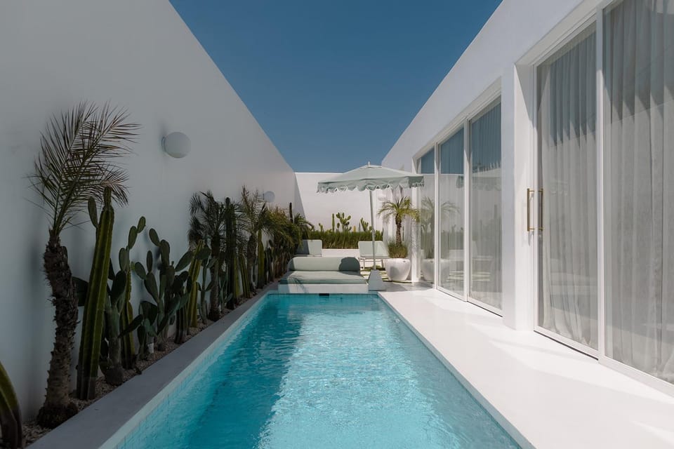 Pool view, sunbed