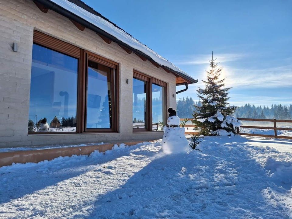 Property building, Natural landscape, Winter, Mountain view