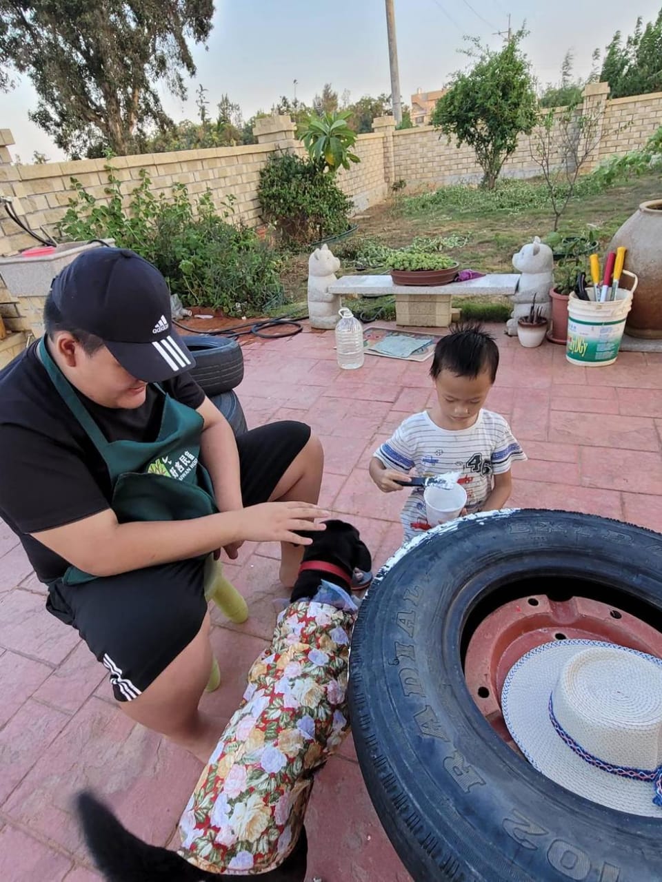 People, Garden, children