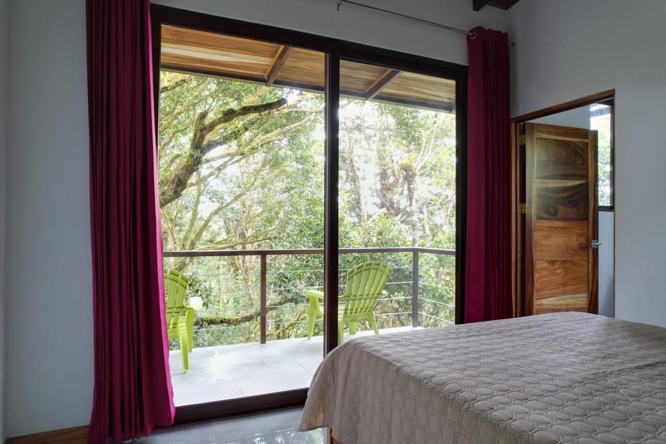 Bed, Balcony/Terrace, Bedroom, Garden view