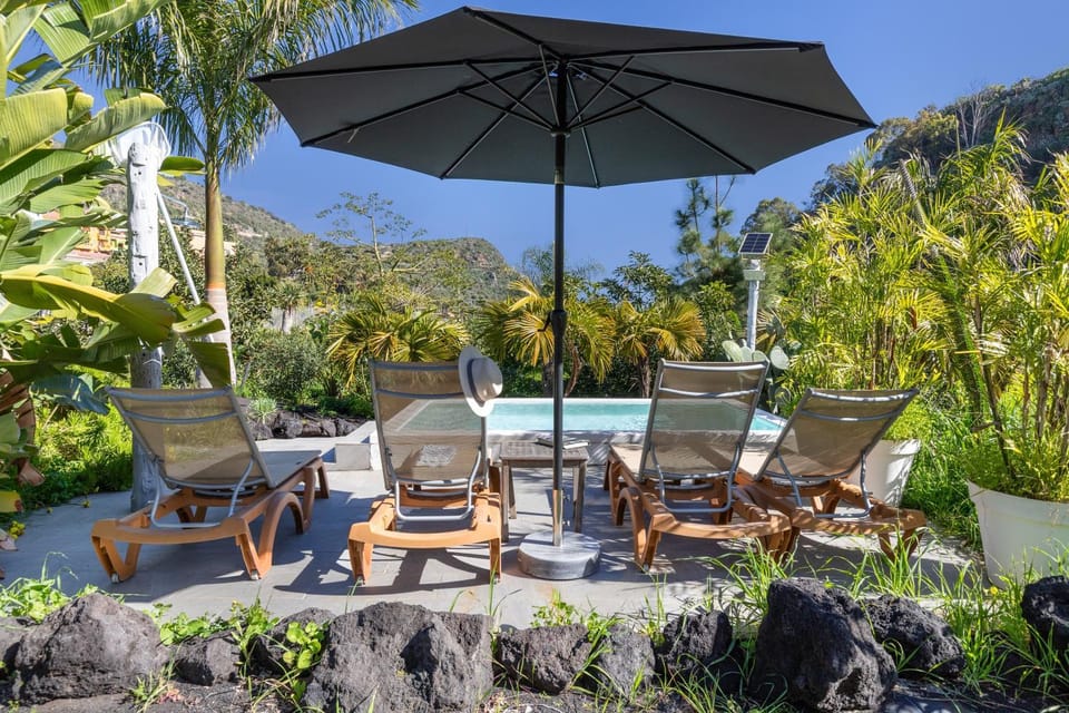 Property building, Living room, Swimming pool