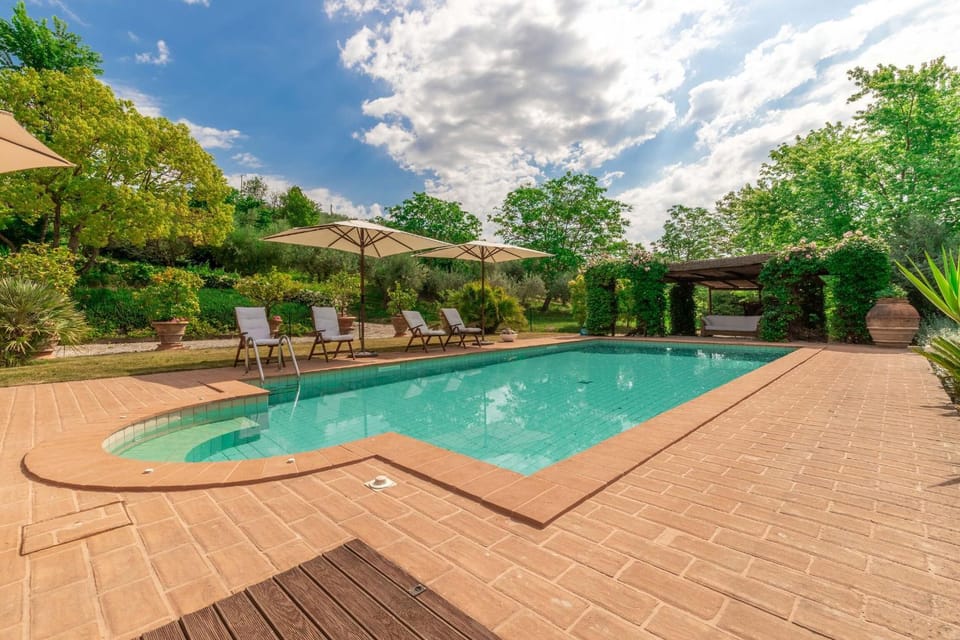 Spring, Day, Garden, Garden view, Pool view, Swimming pool, sunbed