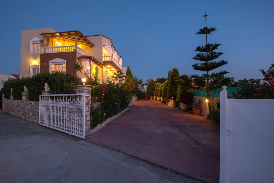 Facade/entrance, Night, Summer, Garden, Sunset