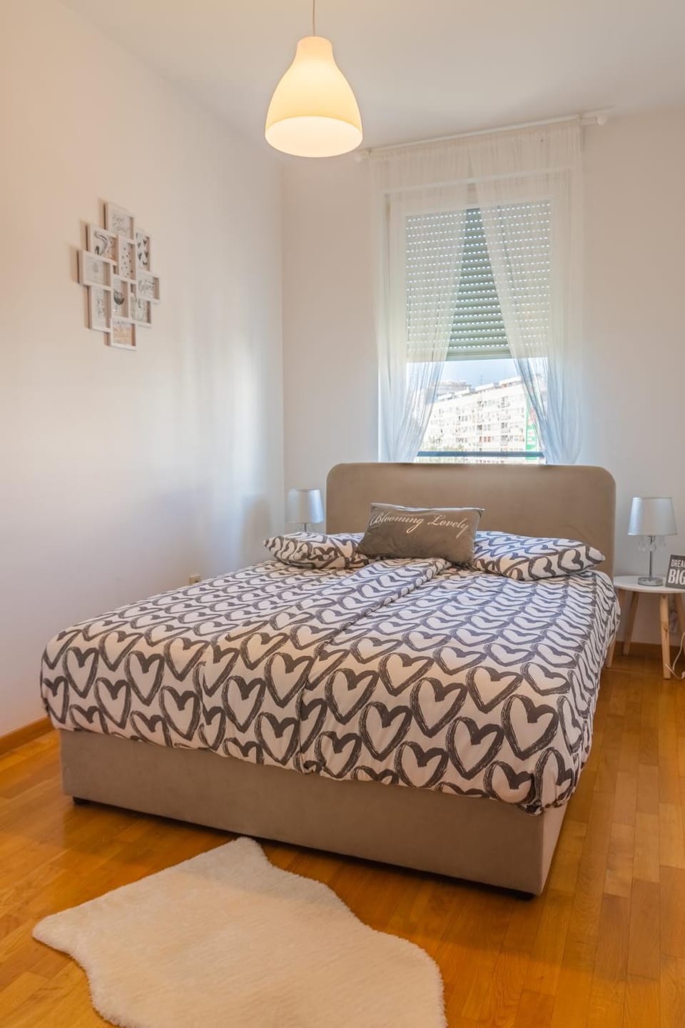 Bed, Photo of the whole room, Bedroom, heating, internet