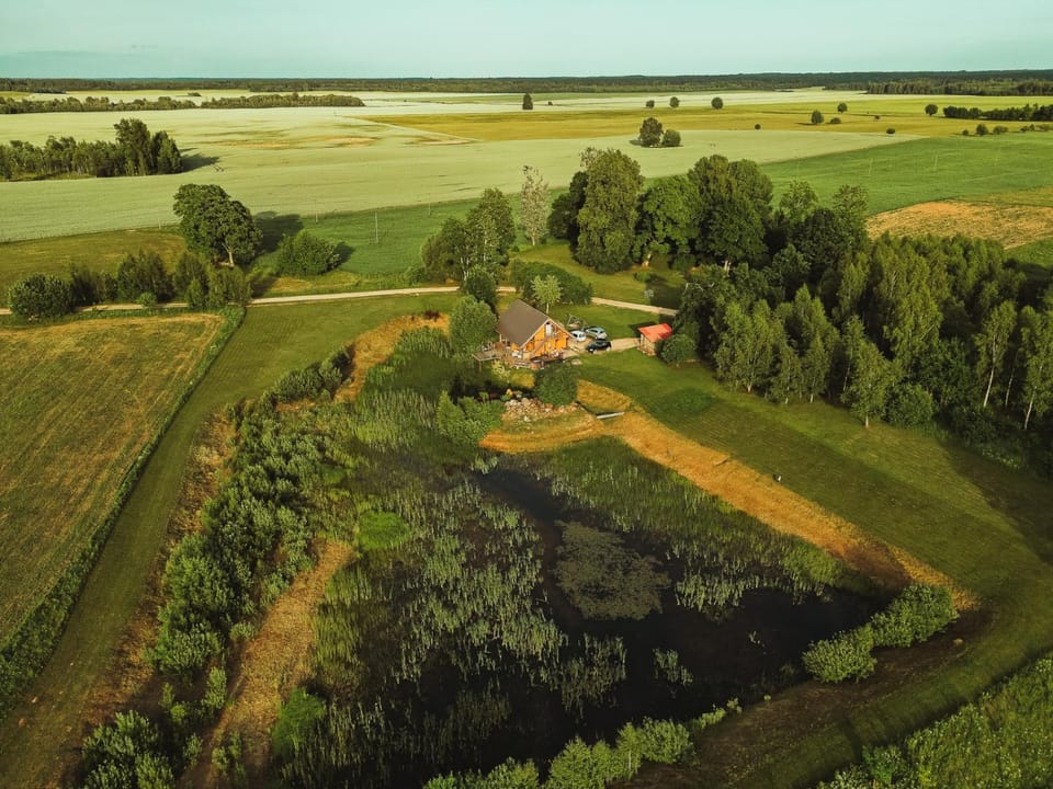 Property building, Natural landscape, Summer