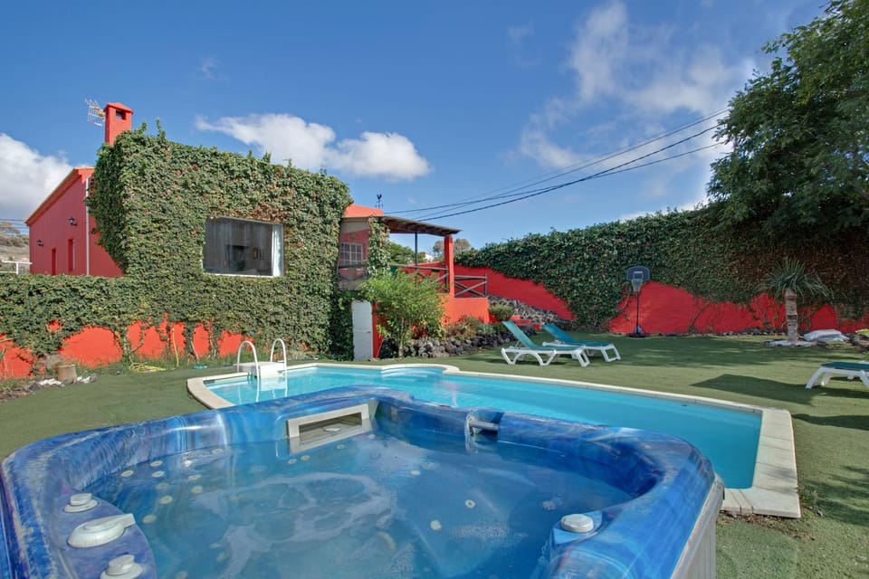 Property building, Living room, Swimming pool
