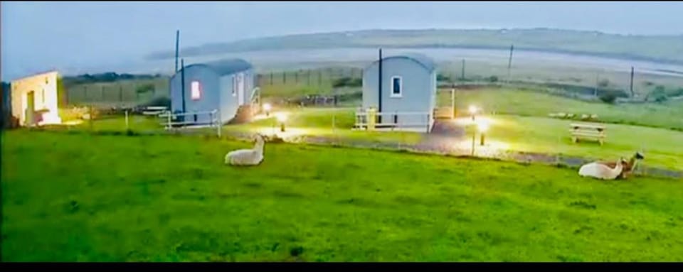 The Snuggly Sheep Shepherd Hut Campview Farm Stay Apartment in County Donegal