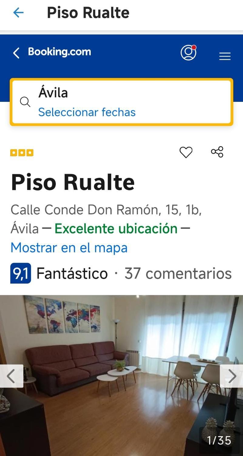 Piso Rualte Apartment in Ávila‎