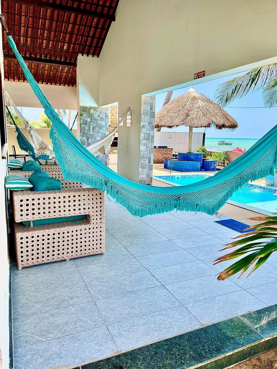 Patio, Day, Pool view, Swimming pool