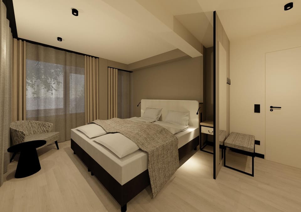 Bed, Living room, Photo of the whole room