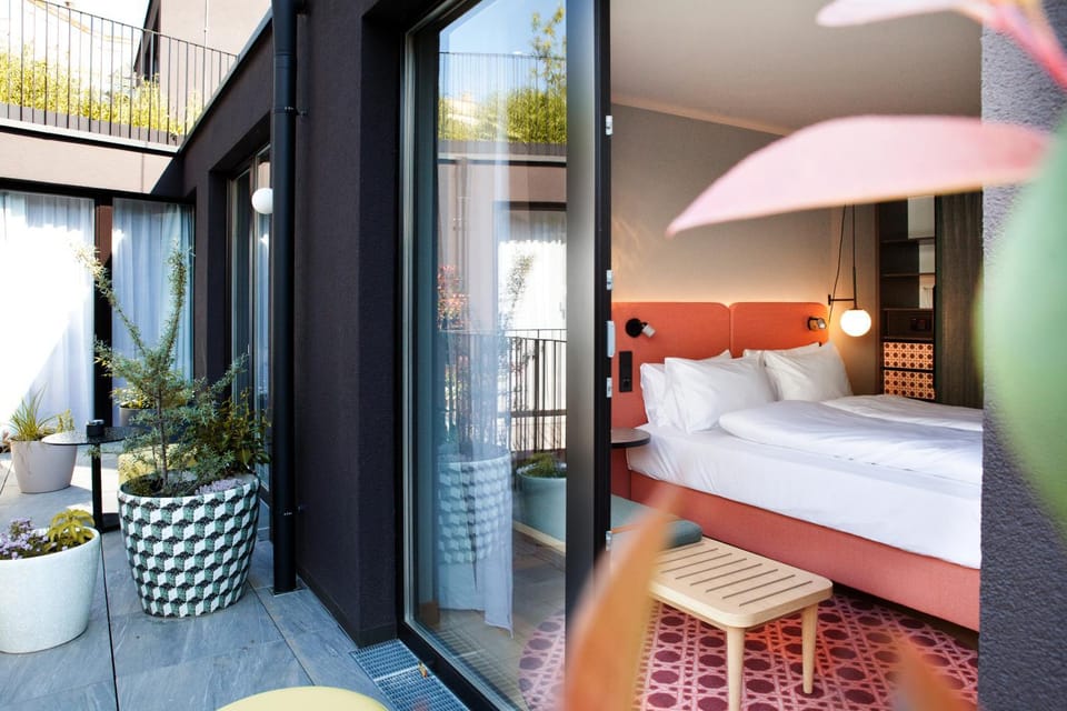 Bed, Balcony/Terrace, Balcony/Terrace, Photo of the whole room, Bedroom, towels