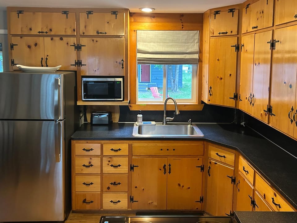 Property building, microwave, oven, kitchen, kitchen