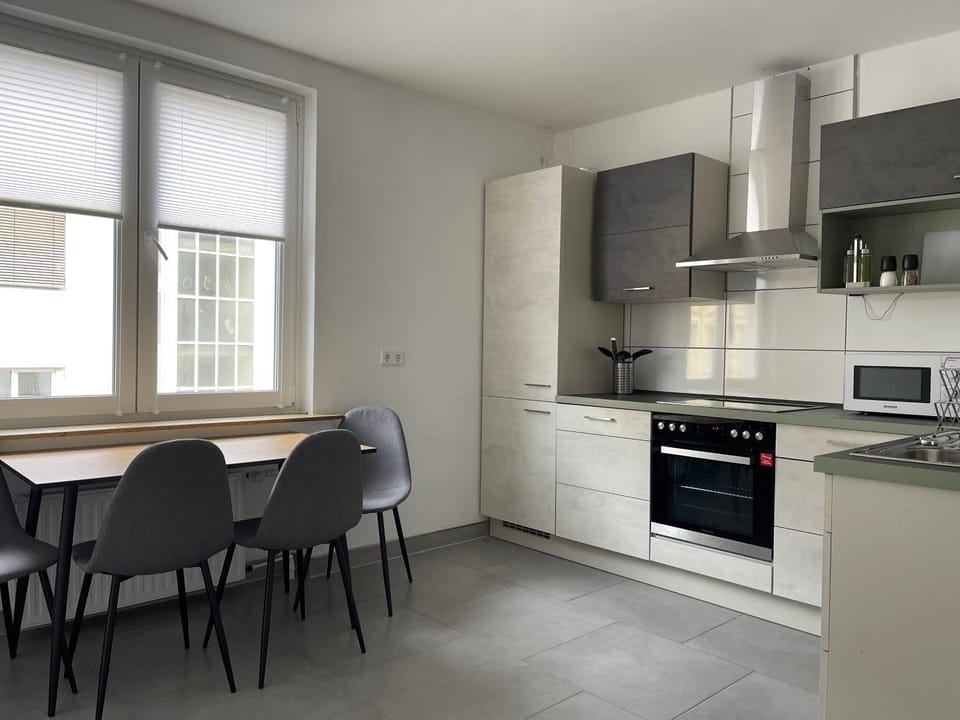 Kitchen or kitchenette, Dining area, oven, stove