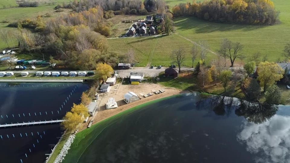 Property building, Neighbourhood, Bird's eye view, Lake view