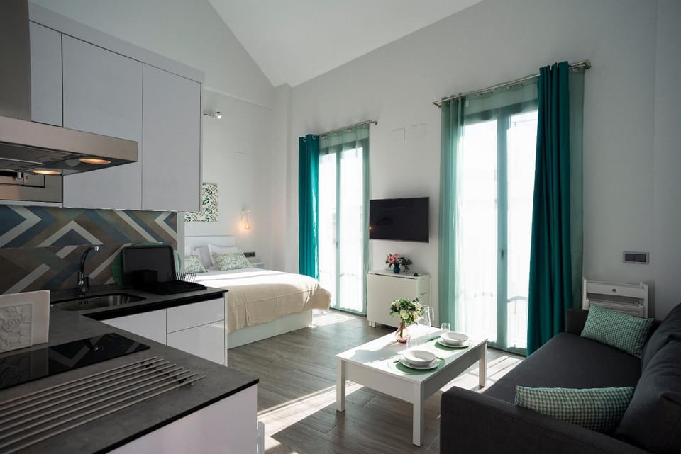 Bed, Living room, Bedroom