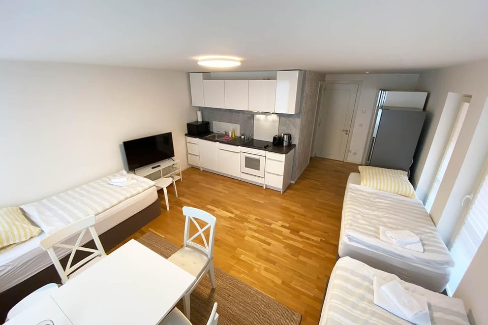 TV and multimedia, Kitchen or kitchenette, Living room, Photo of the whole room