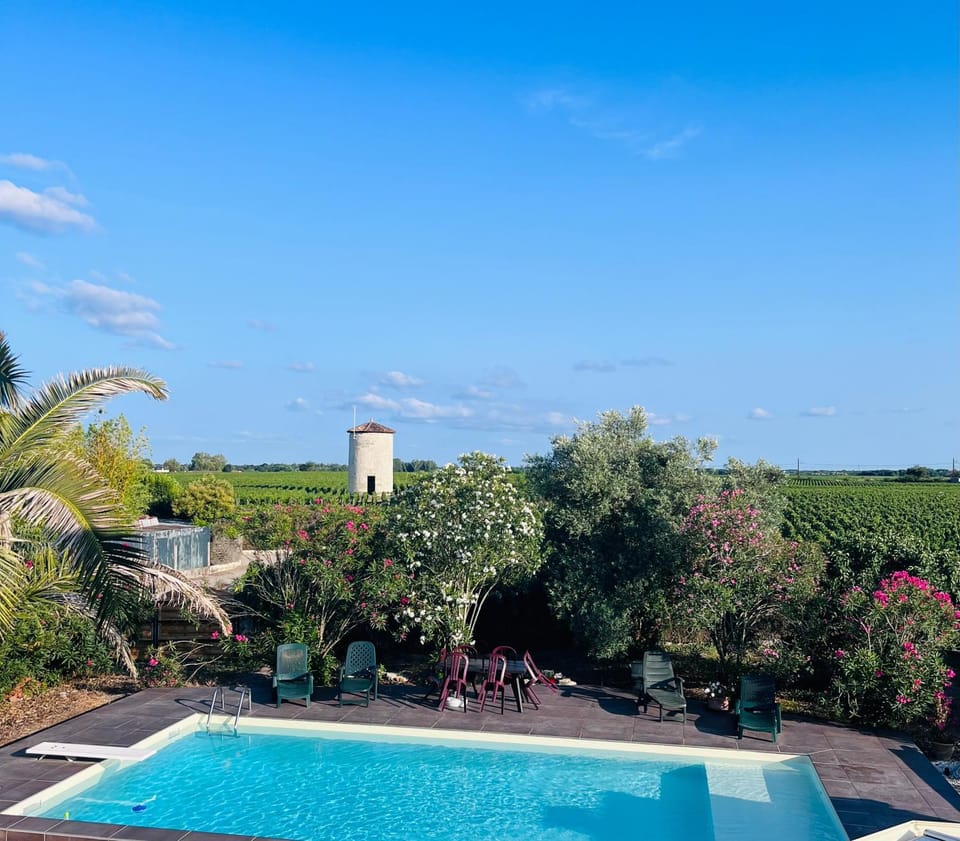 Natural landscape, Pool view, Swimming pool