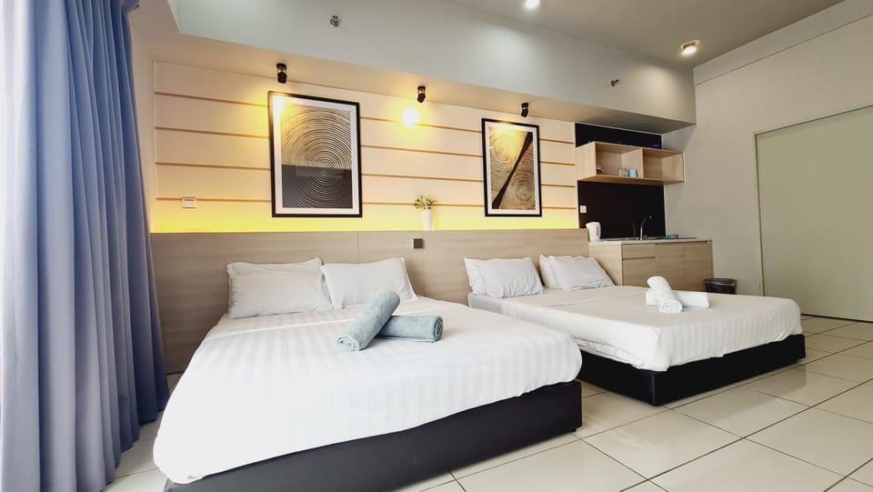 Aeropod 2 Queen Bed Near Airport & KK city Apartment in Kota Kinabalu