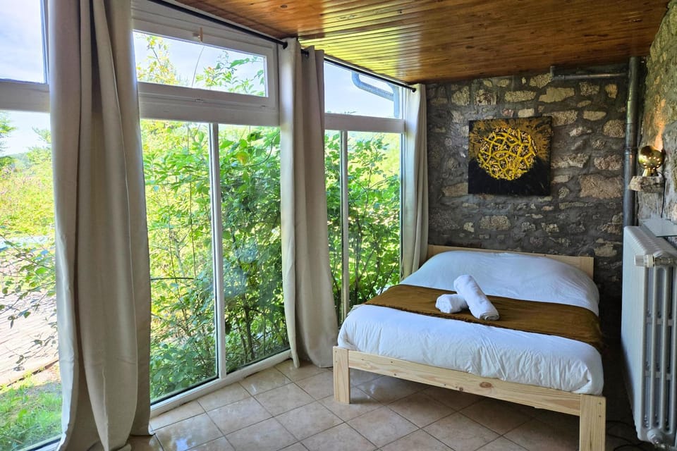 Bed, Photo of the whole room, Garden view