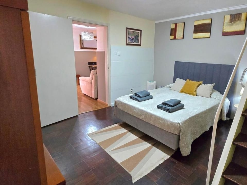 Bed, Photo of the whole room, Bedroom, towels, wardrobe